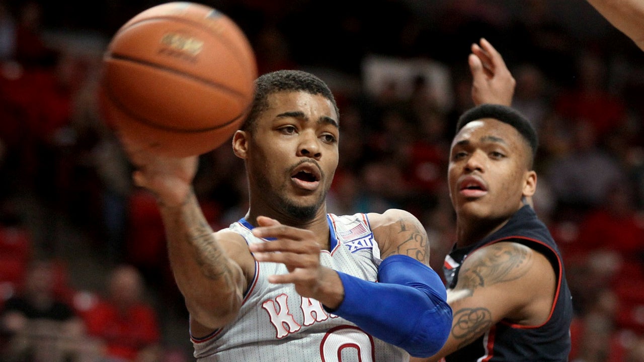 No. 8 Kansas downs Texas Tech with 3-point shooting